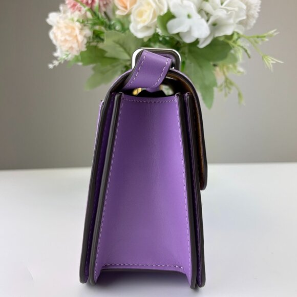 Coach CL416 Morgan Square Crossbody Bag IN IRIS - Picture 2 of 10